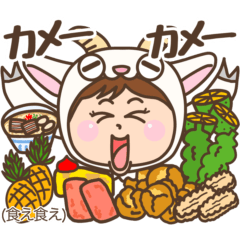 [LINEスタンプ] 【ニコニコ元気女子】沖縄方言