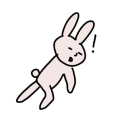 [LINEスタンプ] ハガウサギ