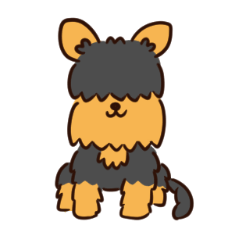 [LINEスタンプ] つぶ ～うちにやってきたふしぎな犬～