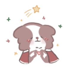 [LINEスタンプ] 可愛いボーダーコリー Aster