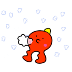 [LINEスタンプ] とことこ星人（冬スタンプ）