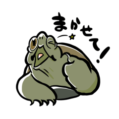 [LINEスタンプ] わりと素直なぶちぶちのかめスタンプ