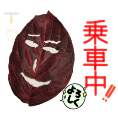[LINEスタンプ] 葉っぱであいさつ‼︎