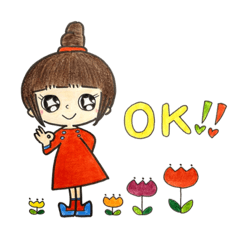 [LINEスタンプ] 【part⑦】毎日使える癒し系女子スタンプ