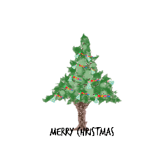 [LINEスタンプ] 魅力たっぷりなクリスマスツリー