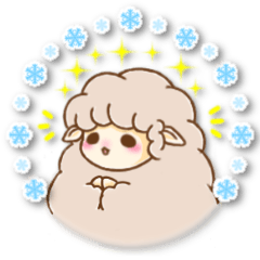 [LINEスタンプ] ふわふわひつじ’sの日常スタンプ2【冬】