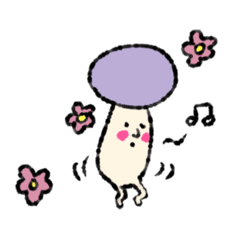 [LINEスタンプ] むらさきのこマン