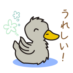 [LINEスタンプ] 絵本から飛び出したアヒル 癒しスタンプ