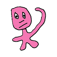 [LINEスタンプ] ピンク君たち