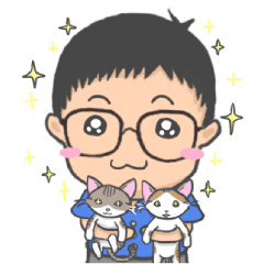 [LINEスタンプ] コーディング少年と猫たち