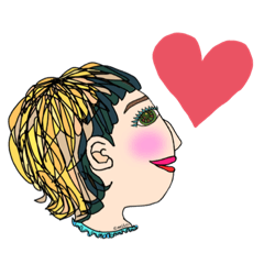 [LINEスタンプ] おしゃれ女子①ワード無し編★happy art