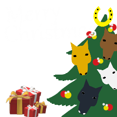 [LINEスタンプ] uma's Christmas