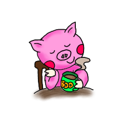 [LINEスタンプ] ぶたごんの画像（メイン）