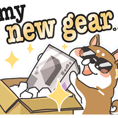 [LINEスタンプ] 買い物好きな柴犬の日常