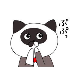 [LINEスタンプ] にゃんだかんだ使いやすいネコ