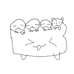 [LINEスタンプ] 形の怪獣