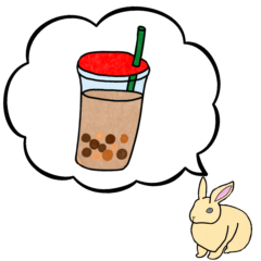 [LINEスタンプ] ウサギの飲み物買ってきて