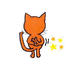 [LINEスタンプ] 緑目のねこ ちゃぴ君