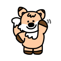 [LINEスタンプ] 姉に頼まれたキツネくん