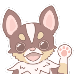 [LINEスタンプ] チワワのモカチョコ丸