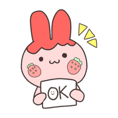 [LINEスタンプ] いちごみるくうさぎとゆかいな仲間たち