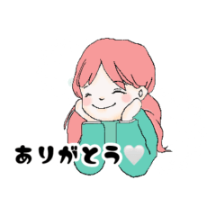 [LINEスタンプ] 毎日使える！ほんわか女子スタンプ♡