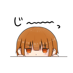 [LINEスタンプ] ダルそうな女の子【第一弾】