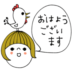 [LINEスタンプ] mottoの大人ぱっつんボブ♡吹き出し