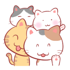 [LINEスタンプ] ニャントモダチ