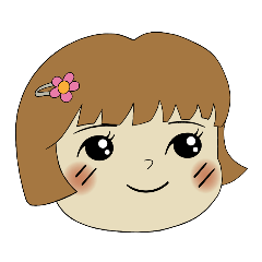 [LINEスタンプ] 表情スタンプ（女の子）