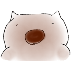 [LINEスタンプ] らくがきウォンバット