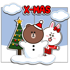 [LINEスタンプ] BROWN ＆ FRIENDS : 新年を祝う