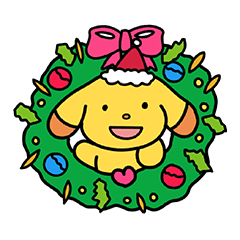 [LINEスタンプ] アイスクリームドッグ - メリークリスマス