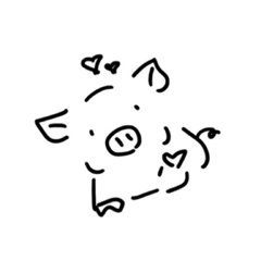 [LINEスタンプ] しんぷるぶた