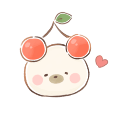 [LINEスタンプ] さくらんぼなクマさん