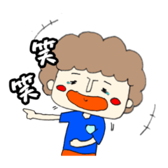 [LINEスタンプ] ［毎日使える］モジャヘアくんスタンプ