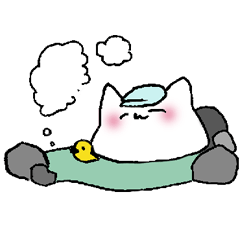 [LINEスタンプ] ちょっととけてるねこ