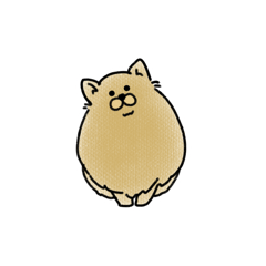 [LINEスタンプ] ゆるゆるなポメラニアン