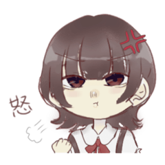 [LINEスタンプ] ウルフカット女子スタンプ