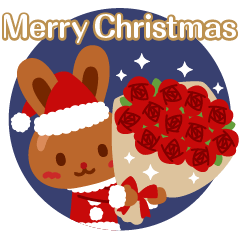 [LINEスタンプ] メリークリスマス！チョコレートうさぎ●14の画像（メイン）