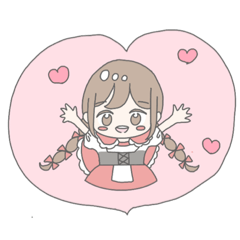 [LINEスタンプ] アニメキャラ赤ずきん愛理たん