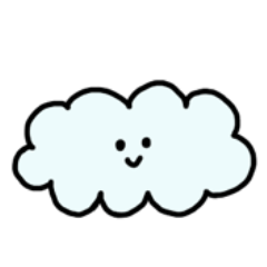 [LINEスタンプ] くものふわふわちゃん