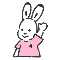 [LINEスタンプ] 4 うさぎのスタンプ