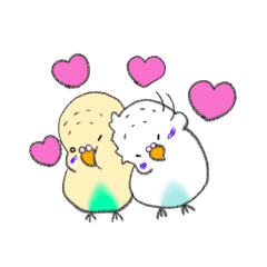 [LINEスタンプ] まるまるインコの日常2