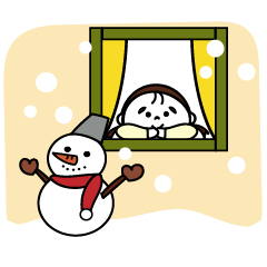 [LINEスタンプ] おちびの冬。