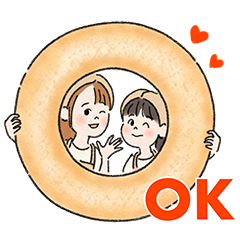 [LINEスタンプ] 米粉パン教室 アトリエアール