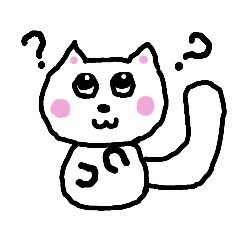 [LINEスタンプ] しろネコのミャーちゃん