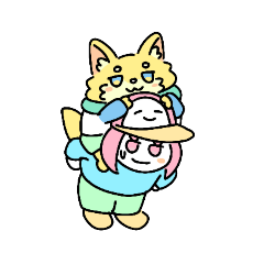 [LINEスタンプ] きつねのロルフとかまぼこ帽子③