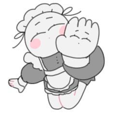 [LINEスタンプ] メイドさんのドキドキ♡手相占い