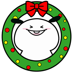 [LINEスタンプ] かわいい子犬 雲ちゃん(クリスマス用)